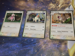Pokemon TCG Slakoth Vigoroth Slaking W/swirl Cosmo Holo 3 Card Lot 160-162/193 - Image 1