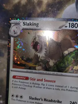 Pokemon TCG Slakoth Vigoroth Slaking W/swirl Cosmo Holo 3 Card Lot 160-162/193 - Image 2