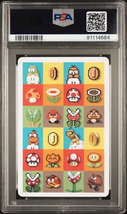 2015 Nintendo Game Stages Super Mario Bros U 10 of Diamonds Playing Card PSA 10 - Image 2