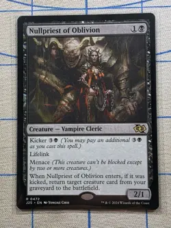 MTG Magic The Gathering - Nullpriest Of Oblivion - J25 0472 - Regular Card - Image 1