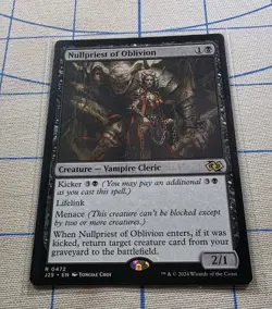 MTG Magic The Gathering - Nullpriest Of Oblivion - J25 0472 - Regular Card - Image 2