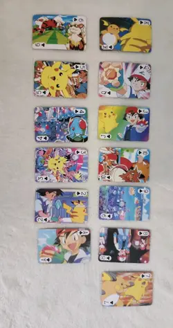 1999 Pokemon deck of 52 playing cards w/ Jokers & Plastic Case Pikachu & Ash - Image 3