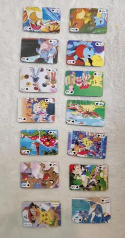 1999 Pokemon deck of 52 playing cards w/ Jokers & Plastic Case Pikachu & Ash - Image 5