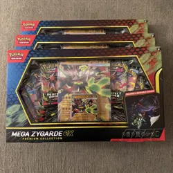 Pokemon TCG XY BREAKthrough Mega Zygarde EX Premium Collection Box 74 Cards X3 - Image 1