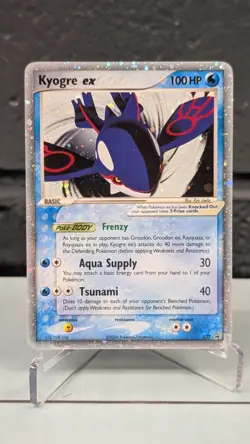 Nintendo Kyogre EX Collector's Tin 037 Holo Promo Pokemon Card Near Mint - Image 1