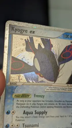 Nintendo Kyogre EX Collector's Tin 037 Holo Promo Pokemon Card Near Mint - Image 3