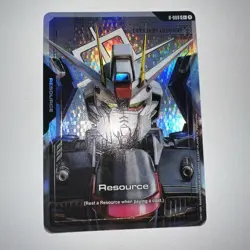 Gundam Card Game Foil Resource Freedom Gundam C+ GD01 R-008 Parallel - Image 1