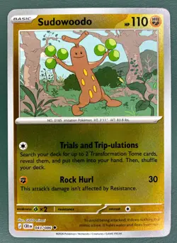 Sudowoodo 43/86 - Reverse Holo - Chaos Rising- Pokemon Cards - English NM - Image 1