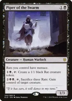 Near Mint - Piper of the Swarm [ELD - 100] Throne of Eldraine - Image 1