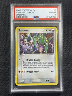 Pokemon Card - PSA8 NM-MT Rayquaza EX Holo - Emerald - 2005 - 9/106 - Image 1
