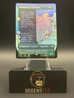 Summon: Fat Chocobo 0371 (Borderless) Final Fantasy Foil mtg english - Image 1