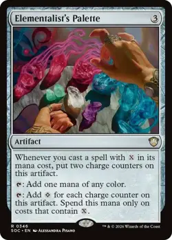 4x MTG Elementalist's Palette, NM-Mint, English Commander: Secrets of Strixhaven - Image 1