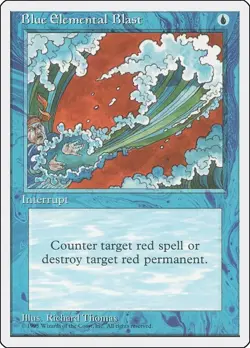 Blue Elemental Blast – Fourth/4th Edition, LP [Magic MTG] - Image 1