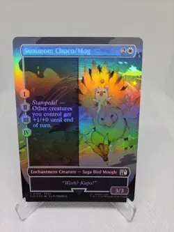 Final Fantasy Mtg Summon Chocobo Mog Foil - Image 1