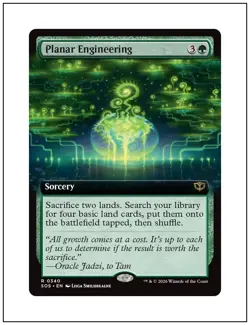 Planar Engineering, Extended Art, Secrets of Strixhaven, Magic MTG NM - Image 1