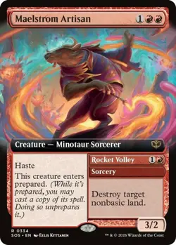 x1 Maelstrom Artisan - Foil - Extended Art R MTG Secrets of Strixhaven M/NM, Eng - Image 1