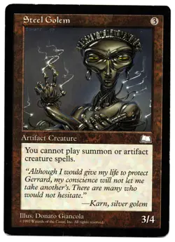 Steel Golem (WTH) Weatherlight Uncommon MTG - Image 1