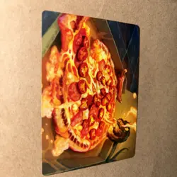 Spicy Oatmeal Pizza MTG TMNT Art Series 11/54 - Image 1
