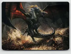 MTG The Lord Of The Rings Art Series Cavern-Hoard Dragon x1 NM 61/81 - Image 1