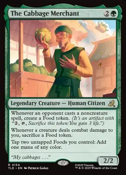 MTG Avatar Eternal Jumpstart R The Cabbage Merchant #0134 - Image 1