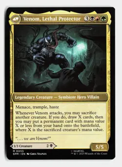 Eddie Brock 55 Mythic Marvel's Spider-Man Magic: The Gathering Near Mint - Image 2