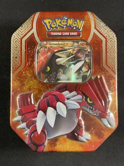 Pokemon Card -XY: Primal Clash - Legends of Hoenn Collector's Tin SEALED Groudon - Image 1