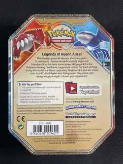 Pokemon Card -XY: Primal Clash - Legends of Hoenn Collector's Tin SEALED Groudon - Image 2