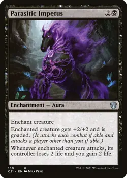 Parasitic Impetus 150 Non Foil Uncommon Commander 2021 MTG Near Mint - Image 1