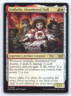 Arabella, Abandoned Doll 208 Duskmourn: House of Horror MTG Foil LP - Image 1
