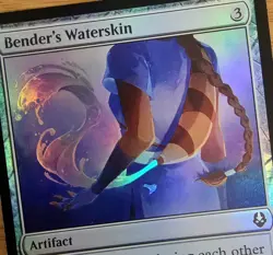 X 1 Bender's Waterskin FOIL NM-M Avatar: The Last Airbender MTG Magic - Image 1
