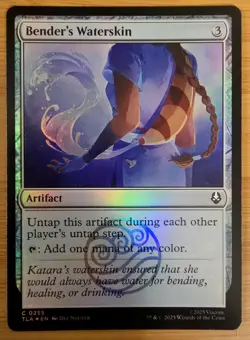 X 1 Bender's Waterskin FOIL NM-M Avatar: The Last Airbender MTG Magic - Image 2
