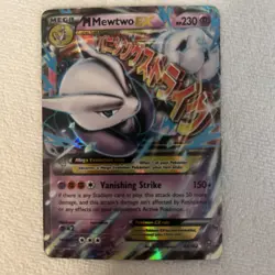 Pokemon M Mega Mewtwo EX Ultra Rare Holo TCG Card 64/162 - Image 1
