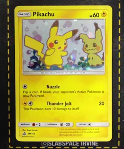 2019 POKEMON SM BLACK STAR PROMO PIKACHU #SM162 - Image 1