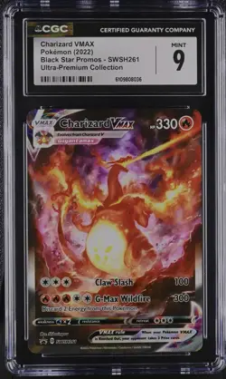 Pokemon Charizard VMAX Sword & Shield #SWSH261 Ultra Premium Collection CGC 9!!! - Image 1