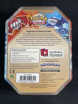 Pokemon Card - XY: Primal Clash - Legends of Hoenn Collector's Tin SEALED Kyogre - Image 2
