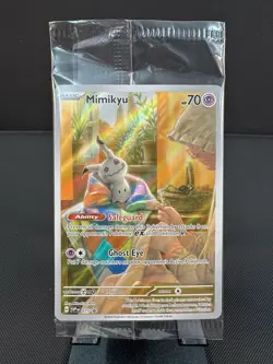 SEALED Mimikyu SVP075 Black Star Promo Pokemon Card From Paldean Fates ETB - Image 1