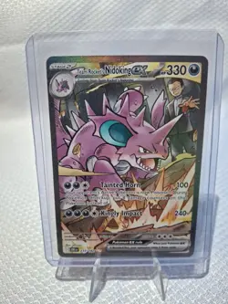 Pokemon TCG Team Rockets Nidoking EX 233/182 Destined Rivals NM Condition - Image 1