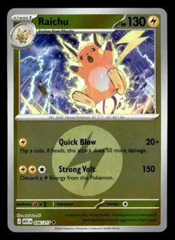 Pokemon Raichu (Energy Symbol Pattern) #056/217 tcg Near Mint or Better - Image 1