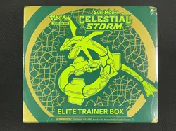 Pokemon Card - Celestial Storm ETB - SEALED - Sun & Moon - 2018 Acrylic Case Inc - Image 1