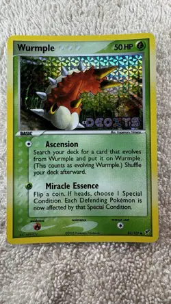 Wurmple - #82/107 - EX Deoxys - Stamped Reverse Holo Pokemon - Image 2