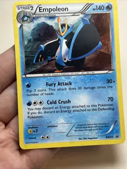 DAMAGED Empoleon BW56 Holofoil Black and White Promos AUTHENTIC Pokemon Card - Image 3