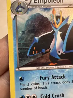 DAMAGED Empoleon BW56 Holofoil Black and White Promos AUTHENTIC Pokemon Card - Image 4