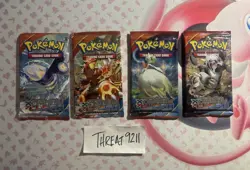 Pokemon XY Primal Clash Booster Pack Art Set Factory Sealed (4 Packs) - Image 2