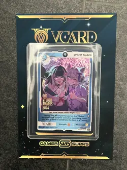Gamer Supps VCard Vtuber Awards 2024 Promo Card 001 - Womp Snack RARE FULL ART10 - Image 1