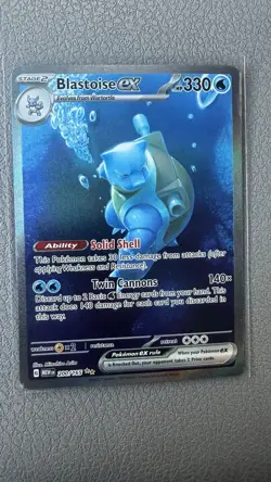 Pokemon TCG Blastoise ex 200/165 Scarlet Violet 151 Special Illustration Rare - Image 1