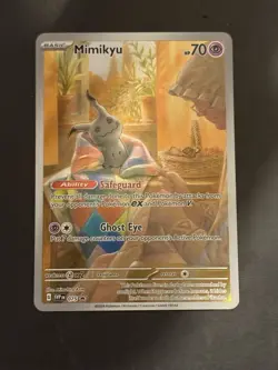 Pokemon TCG Mimikyu Scarlet & Violet Promo Card 075/Promo Near Mint Condition - Image 1