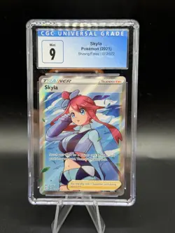 Skyla Trainer Full Art - Pokemon Shining Fates 072/072 - CGC 9 - Image 1
