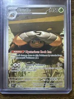 Crustle 186/182 Illustration Rare, Destined Rivals, Full Art Holo, Pokemon TCG - Image 1