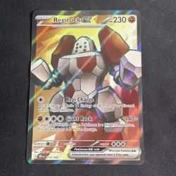 Pokemon TCG Regirock EX 214/182 Full Art Ultra Rare Holo - Image 1