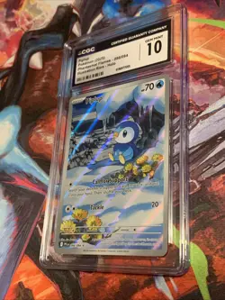 Pokemon TCG Phantasmal Flames - PIPLUP - Illustration Rare Holo CGC Gem Mint 10 - Image 2